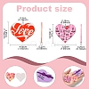 14Pcs 7 Styles Valentine's Day Transparent Acrylic Pendants OACR-FS0001-98-4