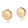 Ion Plating(IP) 304 Stainless Steel Stud Earring Settings STAS-I162-02E-G-1