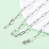 Brass Paperclip Chains Necklaces for Women NJEW-D302-69P-1