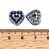 Alloy with Rhinestone Slide Charms RB-NH0002-06P-3