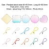 20Pcs 10 Style Acrylic Blank Pendants DIY-CJC0002-012-3