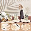 Gorgecraft 4Pcs 4 Style Wood Candle Holders & Tarot Card Stands DJEW-GF0001-47D-3