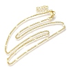 Rack Plating Brass Curb Chain Necklaces MAK-L042-02G-1