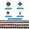 4 Strands 4 Style Natural Grade AB Tiger Eye Round Beads Strands G-TA0001-27-13