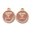 Golden Plated Alloy Enamel Charms LS-ENAM-S118-07Y-1