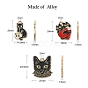 15Pcs 3 Styles Alloy Enamel Pendants ENAM-CJ0004-95-2