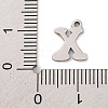 Non-Tarnish 201 Stainless Steel Charms STAS-U016-01P-X-3