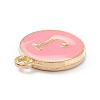 Golden Plated Alloy Enamel Charms ENAM-Q437-14J-2