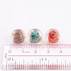 Mixed Color Round Handmade Lampwork Gold Sand Beads X-LAMP-ZZZ153-M-4