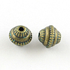 Bicone Zinc Alloy Beads PALLOY-R065-193-LF-1