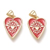 Brass Enamel Pendants LS-ZIRC-F116-10C-G-1
