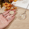 2Pcs Glass Charms Ceiling Fan Pull Chain Extenders HJEW-LP00054-1