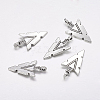 Tibetan Style Alloy Triangle Pendants X-TIBEP-2279-AS-LF-1