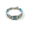 Synthetic Turquoise Beaded Bangles for Women WG1DBAC-01-3