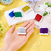6Pcs 6 Colors 12-Ply Polyester Metallic Embroidery Threads DIY-TAC0020-74-7