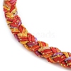4MM Braided Nylon Cord Bracelets FIND-A057-01G-10-2