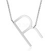 Non-Tarnish 201 Stainless Steel Initial Pendants Necklaces NJEW-S069-JN003D-R-1