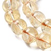 Natural Citrine Beads Strands X-G-G212-8mm-29-3