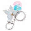 Butterfly Shape Resin & Acrylic Keychain KEYC-JKC01067-08-4