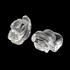 Natural Quartz Crystal Carved Half Hole Beads G-K367-02E-2