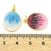 Brass Enamel Pendants KK-S401-09G-3