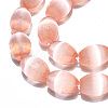 Dyed Natural Selenite Beads Strands G-T138-232I-3