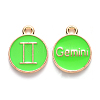 Alloy Enamel Pendants ENAM-S124-01A-06I-1