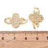 Brass Micro Pave Cubic Zirconia Connector Charms LS-CU-CJC6430-01G-3