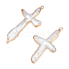 Natural Freshwater Pearl Keshi Pearl Pendants PEAR-WH0001-06A-1