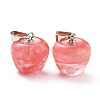 Cherry Quartz Glass Pendants G-Z022-01H-2