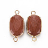 Natural Red Jasper Link Connectors G-S359-299M-2