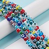 Handmade Evil Eye Lampwork Bead Strands LAMP-M015-02B-2