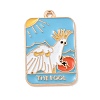 Tarot Alloy Enamel Pendants ENAM-A008-47KCG-01-1