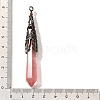 Cherry Quartz Glass Pointed Big Pendants G-P560-02R-07-3