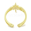 Brass Micro Pave Cubic Zirconia Cuff Rings RJEW-I103-032G-3
