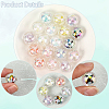 20Pcs UV Plating Acrylic Printed Beads TACR-SC0001-46A-5
