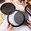 Round Iron with Plastic Mesh Speaker Grills Covers DIY-WH0430-395-3