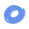 Opaque Solid Color Imitation Jade Glass Beads Strands EGLA-A044-P4mm-D17-2