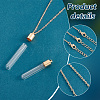   DIY Blank Wish Bottle Necklace Making Kit DIY-PH0020-85-4