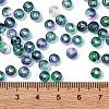 Baking Paint Transparent Colours Glass Round Beads SEED-L011-13A-07-4