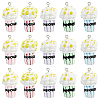 30Pcs Popcorn Resin Pendants RESI-SC0006-80-1