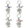 Alloy Lampwork Pendant Keychains KEYC-JKC01276-1