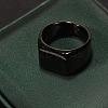 Square Titanium Steel Finger Rings WGB1DFB-05-1