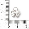 925 Sterling Silver Pearl Pink Enamel Charms STER-C014-01A-S-3