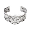 Constellation Alloy Open Cuff Bangles for Women Men LS-BJEW-C064-01AS-06-2