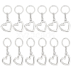 CHGCRAFT 12Pcs Alloy Keychain KEYC-CA0001-10-1