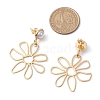 Brass Stud Earrings EJEW-TA00543-3