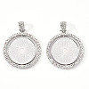 Alloy Pendant Cabochon Settings Y-PALLOY-S107-005P-RS-1