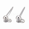 925 Sterling Silver Ear Stud Findings STER-K167-042B-S-7