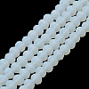 Imitation Jade Solid Color Glass Beads Strands EGLA-A034-J10mm-MD06-2